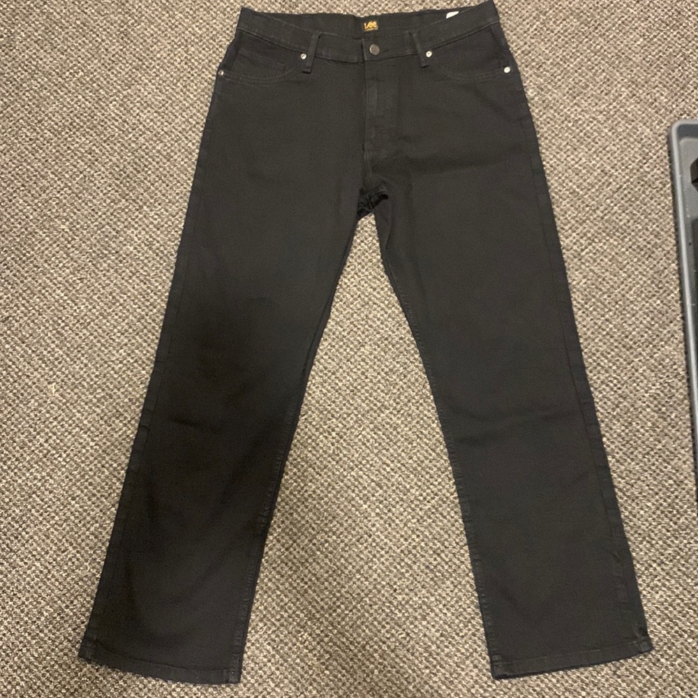 Boys Size 18 Husky Lee Black Jeans